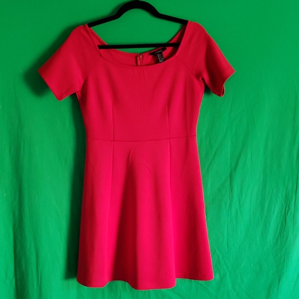 Forever 21 Red Fit and Flare Dress